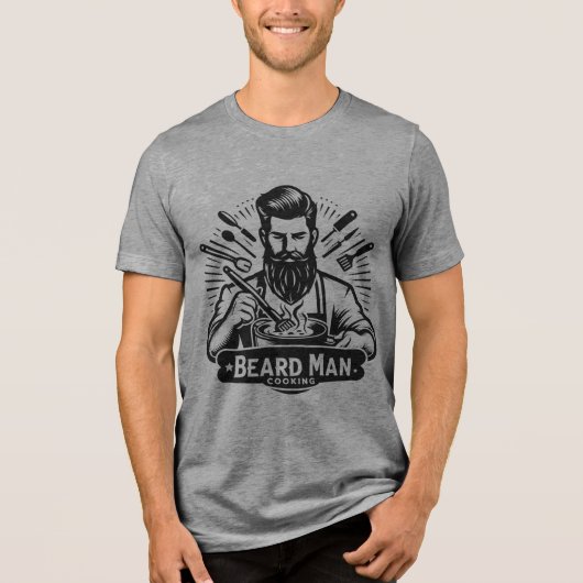 Baardman Kook T-Shirt (Voorkant)