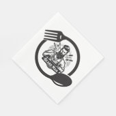 Baardman Kookt Papieren Servetten (Hoek)