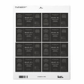 Baardolie 4oz druppelfles Etiket (Full Sheet)