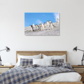 Baardrobben | Pygoscelis Antarctica Canvas Afdruk (Insitu (Slaapkamer))