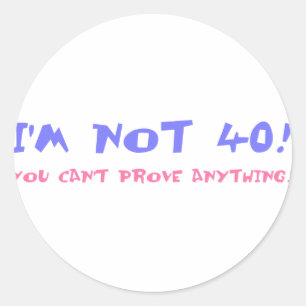 Baargag voor het draaien 40 ronde sticker