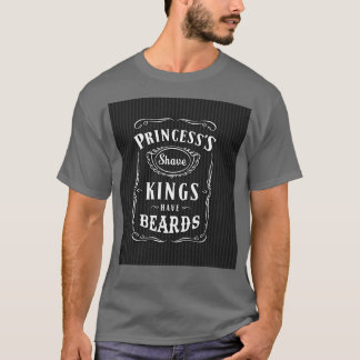 Baarkoningen hebben beards Barber Shop Black T-shirt
