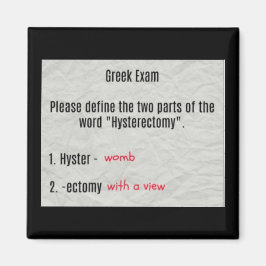 baarmoeder met een Uitzicht hysterectomie magneet