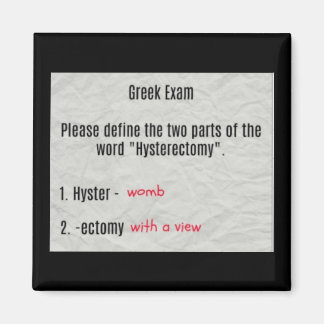 baarmoeder met een Uitzicht hysterectomie magneet