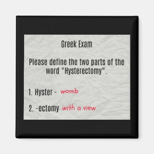 baarmoeder met een Uitzicht hysterectomie magneet (Voorkant)