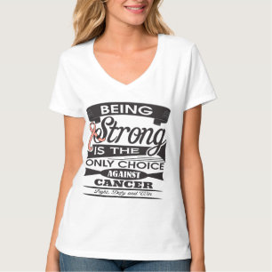 Baarmoeder Sterke Kanker T-shirt