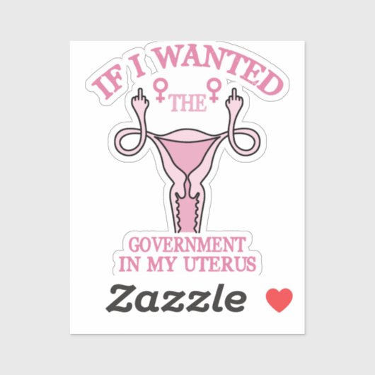 baarmoeder sticker (Vel)