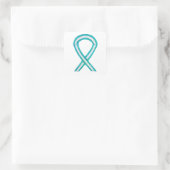 Baarmoederhalskanker Awareness Ribbon Sticker Deca (Tas)