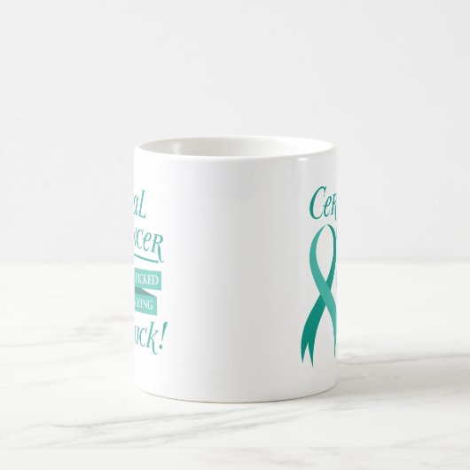 Baarmoederhalskanker - Blauwgroen Mok van de Koffi (Center)