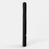 Baarmoederhalskanker - Blauwgroen wit lint 3 Case-Mate iPhone Case (Achterkant/rechts)