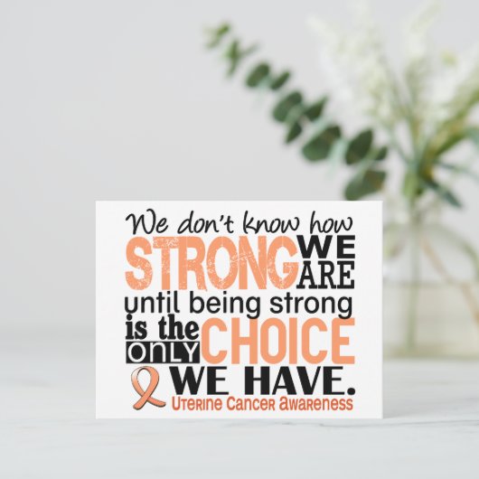 baarmoederhalskanker briefkaart (Staand voorkant)