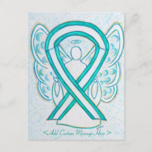 Baarmoederhalskanker Briefkaart Ribbon Angel