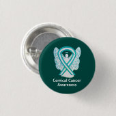 Baarmoederhalskanker Buttonnen Ronde Button 3,2 Cm (Voorkant /achterkant)