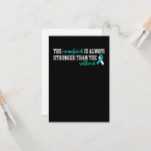 Baarmoederhalskanker De Comeback is altijd sterker Kaart (Voorkant / Achterkant in situ)