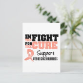 baarmoederhalskanker in de strijd tegen de kuur briefkaart (Staand voorkant)