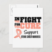 baarmoederhalskanker in de strijd tegen de kuur briefkaart (Voorkant / Achterkant)