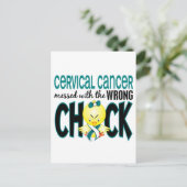 Baarmoederhalskanker met de verkeerde griep briefkaart (Staand voorkant)