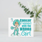 Baarmoederhalskanker met een verkeerde meid briefkaart (Staand voorkant)