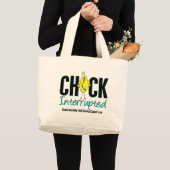 Baarmoederhalskanker onderbroken grote tote bag (Voorkant (product))