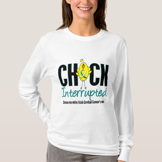 Baarmoederhalskanker onderbroken t-shirt (Voorkant)