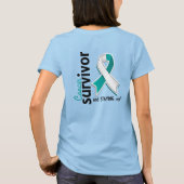 Baarmoederhalskanker Overleving 19 T-shirt (Achterkant)