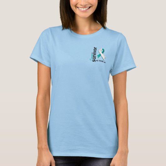 Baarmoederhalskanker Overleving 19 T-shirt (Voorkant)