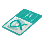 Baarmoederhalskanker Ribbon Angel Magnet Magneet (Linkerzijde)