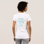 Baarmoederhalskanker Shirt Ribbon Angel (Achterkant volledig)