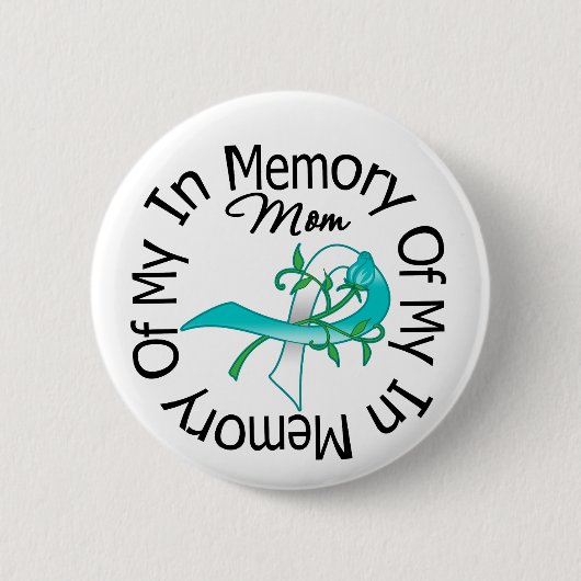 Baarmoederhalskanker ter nagedachtenis van mijn mo ronde button 5,7 cm (Voorkant)
