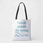 Baarmoederhalskanker verkeerde diva (tweezijdig ta tote bag (Voorkant)
