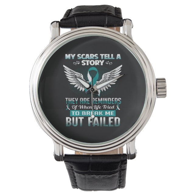 Baarmoederhalskanker Vrouwen Horloge (Voorkant)