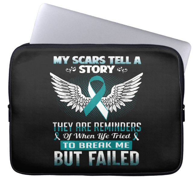 Baarmoederhalskanker Vrouwen Laptop Sleeve (Voorkant)