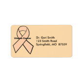 Baarmoederkanker Etiket (Voorkant)