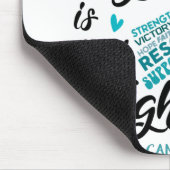 Baarmoederlijke kankerwaarschuwing Haar strijd is Muismat (Hoek)