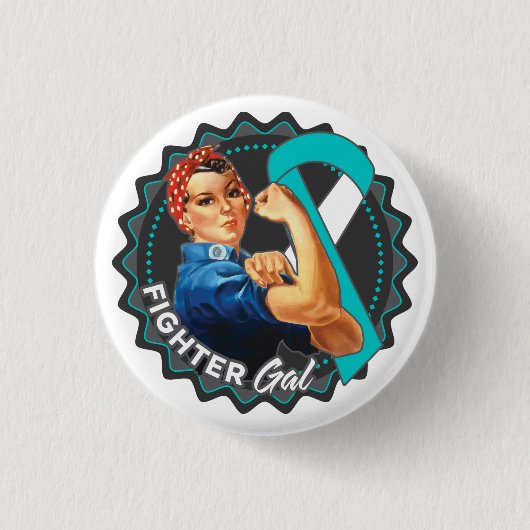 Baarmoederskruid Ronde Button 3,2 Cm (Voorkant)