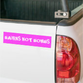 Baarns geen Bombs Bumpersticker (Op Truck)