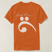 baars gezicht grappig bas slim guitar string instr t-shirt (Design voorkant)