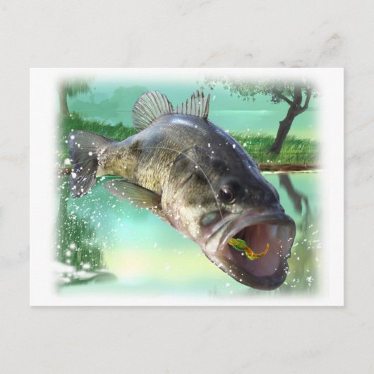 baars, groen briefkaart (Voorkant)