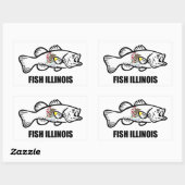 Baars Illinois Rechthoekige Sticker (Vel)