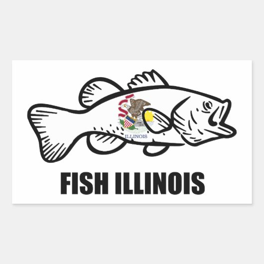 Baars Illinois Rechthoekige Sticker (Voorkant)