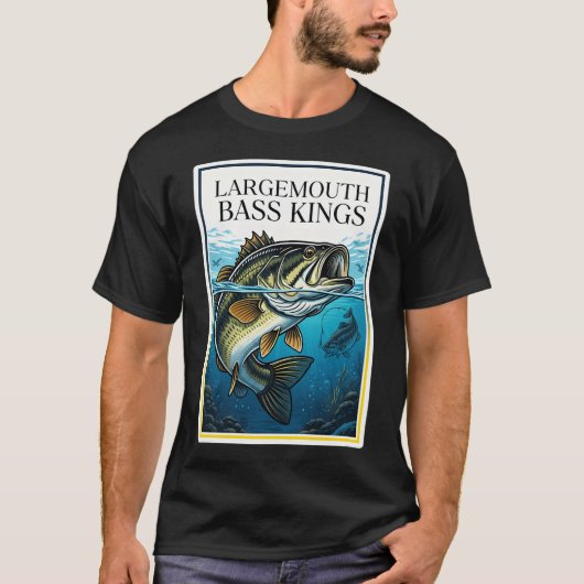 Baars Koningen Visenthousiastel Ontwerp T-shirt (Voorkant)