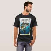 Baars Koningen Visenthousiastel Ontwerp T-shirt (Voorkant volledig)