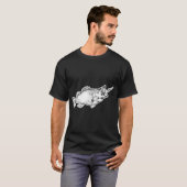 Baars met kleine bek t-shirt (Voorkant volledig)