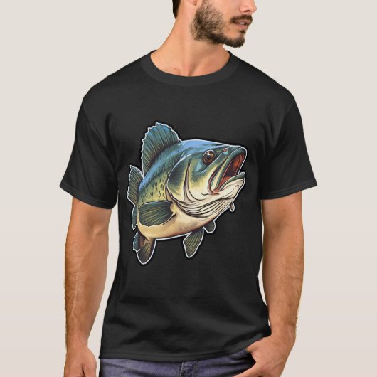 Baars vissen t-shirt (Voorkant)