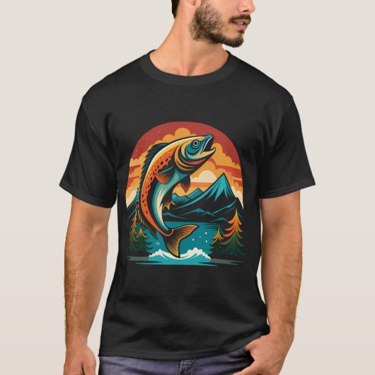 baars vissen t-shirt (Voorkant)