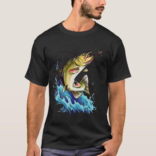 Baars vissen t-shirt (Voorkant)