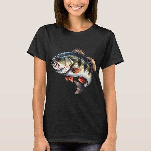 Baars vissen t-shirt (Voorkant)