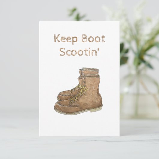 Baarscootine behouden bedankkaart (Staand voorkant)