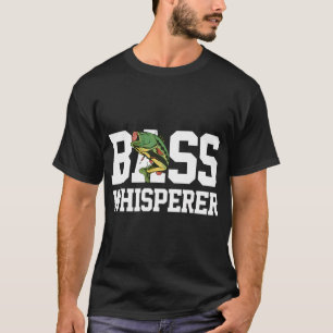 Baarsfluisteraar Grote Mond Vissen Grappige Visser T-shirt