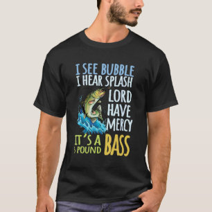 Baarsvissen Hengelsport Zwarte Baars Vis T-shirt